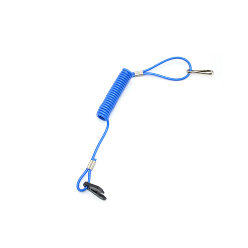 Universal Plastic Blue Jet Ski Accessory Safety Spring Hand Lanyard