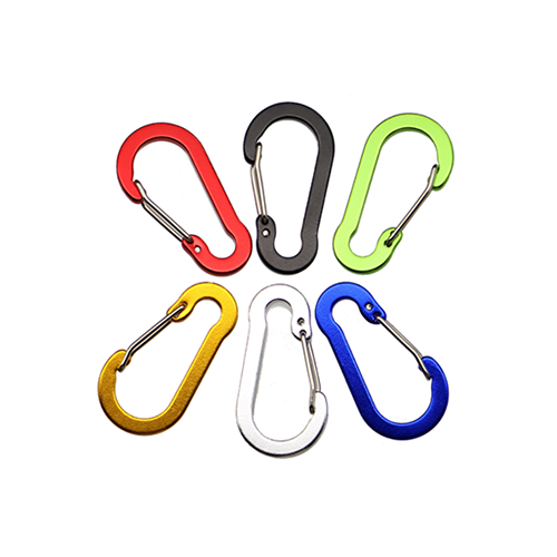 Flat Gourd Shape Colored Fast Clip Carabiner Snap Hook Multi-usage Hook