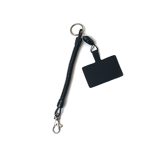 Expandable Safety Phone / Key Anti-lost Trigger Snap Coil Key Chain Lanyard