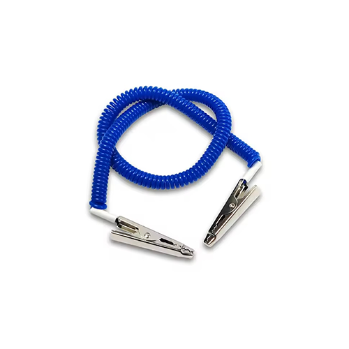 Blue Universal Dental Elastic Spring Lanyard Custom Coiled Rope Clip To Clip Design