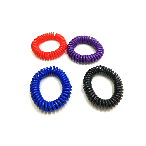 Promotional Stretchable Orange/Purple/blue/ black Wrist Coil Bracelet