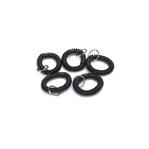 Universal High Quality Black Flexible Wrist Band Key Chain Bracelet Key Twist Chain