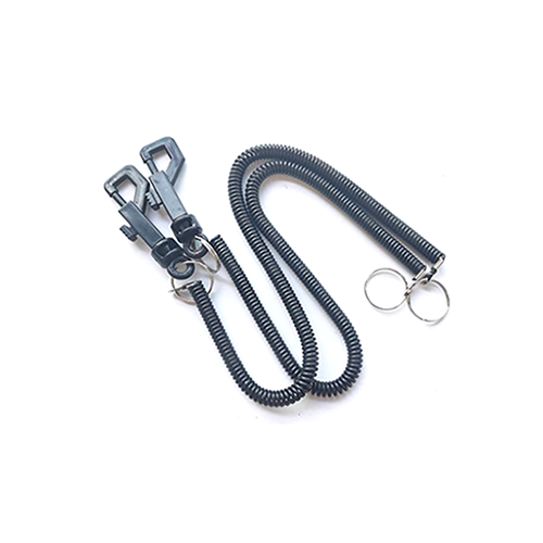 Losting Protection Long Spring Coil Tool Lanyard Rope With Belt Clip Coil Straps