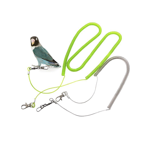 Training And Flying Protection Transparent TPU Coating Steel Wire Coiled Rope For Birds 