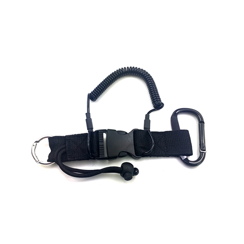 Flexible Safety Quick Release Scuba Diving Coil Lanyard For  Swimming Snorkeling Underwater Gear Accessories